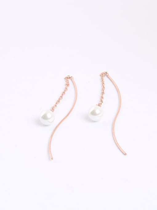 GROSE Lovely Artificial Pearl Line Earrings 0