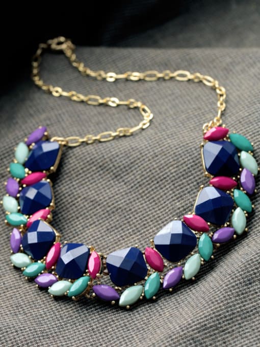 KM Color Irregular Stones Women Necklace 1