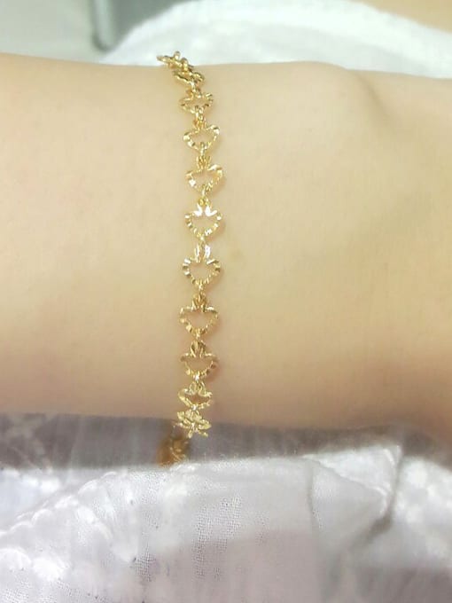 golden Exquisite Women Mushroom Shaped Bracelet