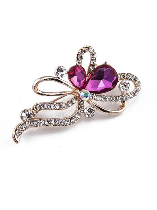 Inboe Crystals Flower-shaped Brooch 4