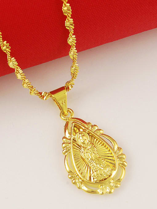 Yi Heng Da Luxury 24K Gold Plated Chinese Element Copper Necklace 2