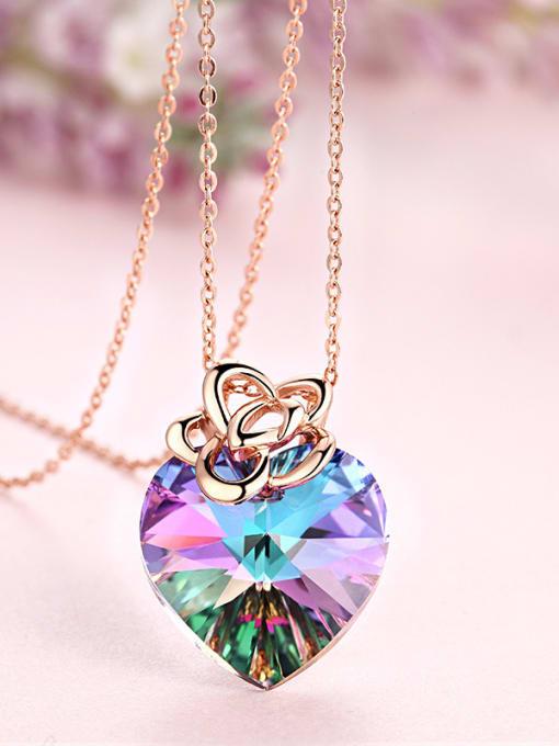 CEIDAI 2018 2018 S925 Silver Heart-shaped Necklace 2