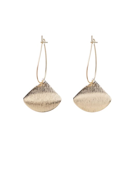 E sector (gold) Alloy With Smooth  Simplistic Geometric Drop Earrings