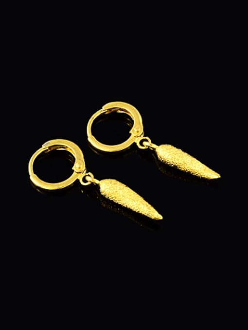 Yi Heng Da Ethnic Style Chili Shaped Gold Plated Drop Earrings 1