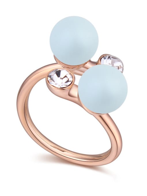 QIANZI Chanz using austrian elements in Austria pearl ring edge jewelry with you 4