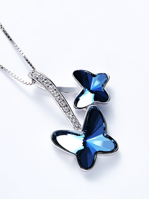 CEIDAI Butterfly-shaped S925 Silver Necklace 3