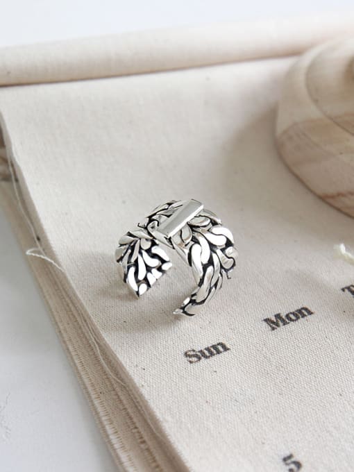 DAKA 925 Sterling Silver With Antique Silver Plated Vintage Coat Of Arms Rings 2