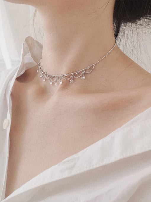 Peng Yuan Fashion Elegant Platinum Plated Necklace 1