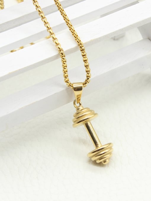 XIN DAI Dumbbell Pendant Clavicle Women Necklace 2