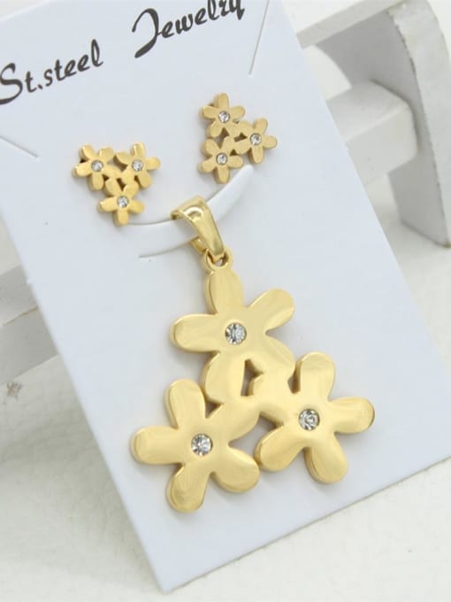 XIN DAI Beautiful Flower Shaped Two Piece Jewelry Set Wedding