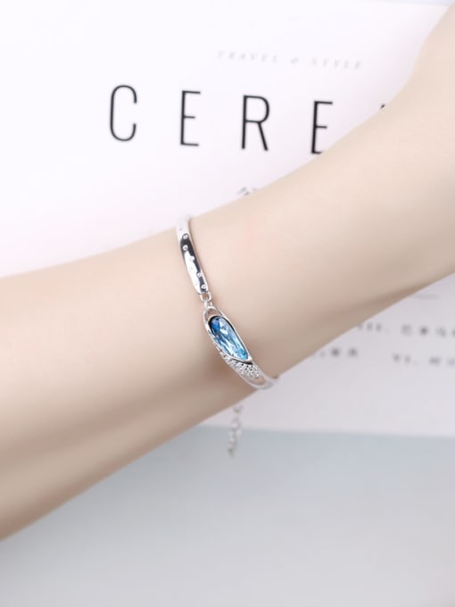 kwan Austria Crystal S925 Silver Women Bangle 1