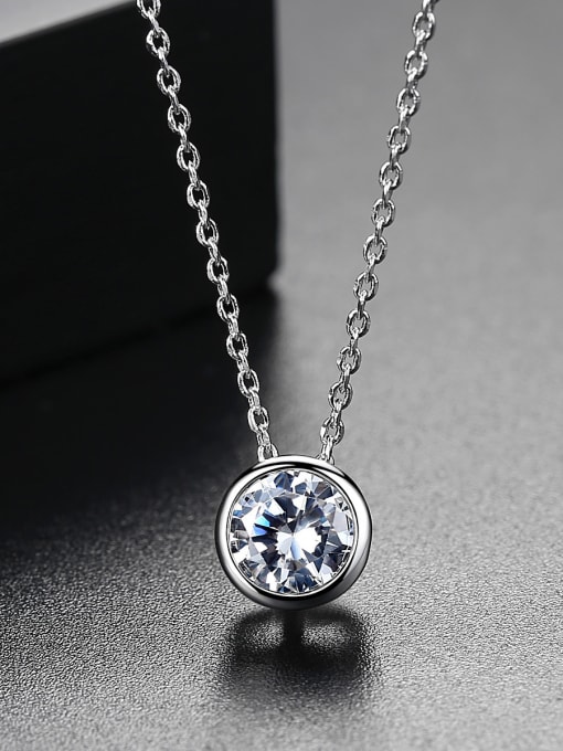 BLING SU AAA zircon simple Bling bling necklace 1