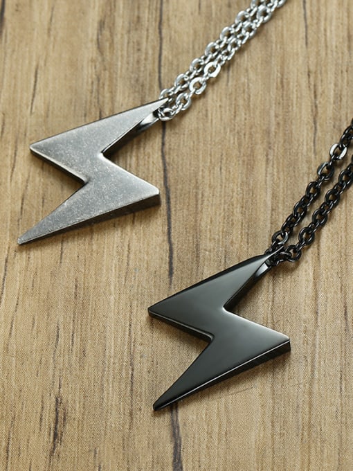 CONG Stainless Steel With SmoothSimplistic Geometric Necklaces 2