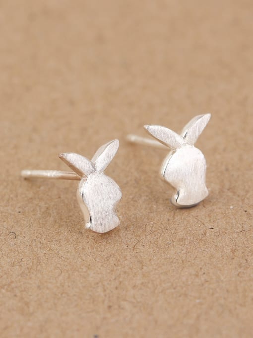 Peng Yuan Tiny Bunny Silver stud Earring 2