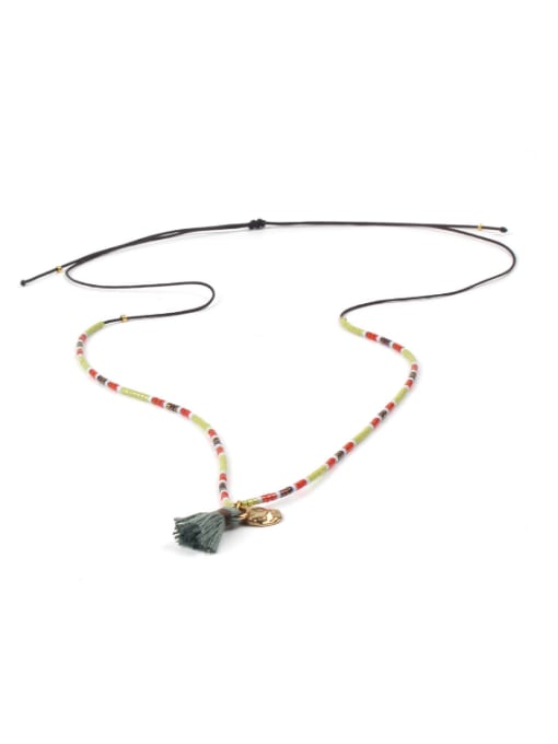 N6001-E Creative Tassel DIY Tassel Necklace