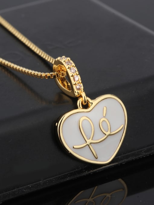 ROSS Copper With  Enamel Cute Heart Locket Necklace 3