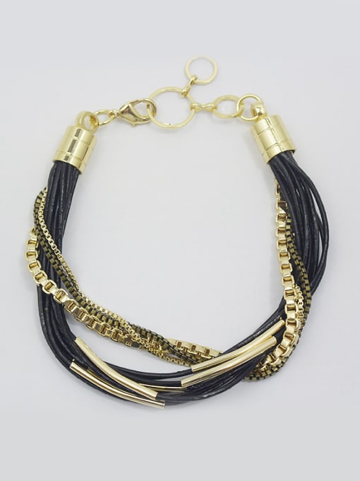 Lang Tony Exquisite Multi-layer Cownhide Leather Bracelet 0