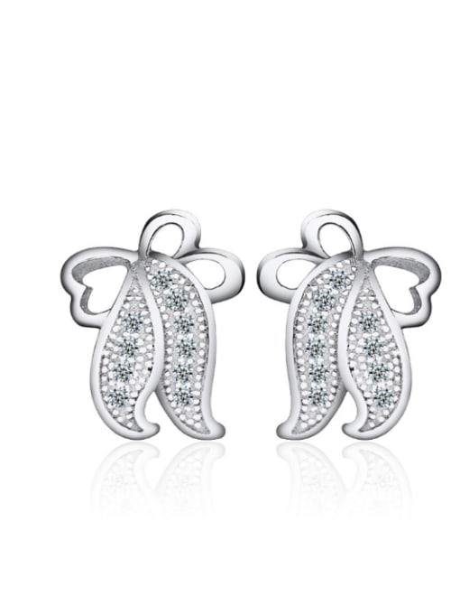 kwan Small Jellyfish Accessories Silver Stud Earrings