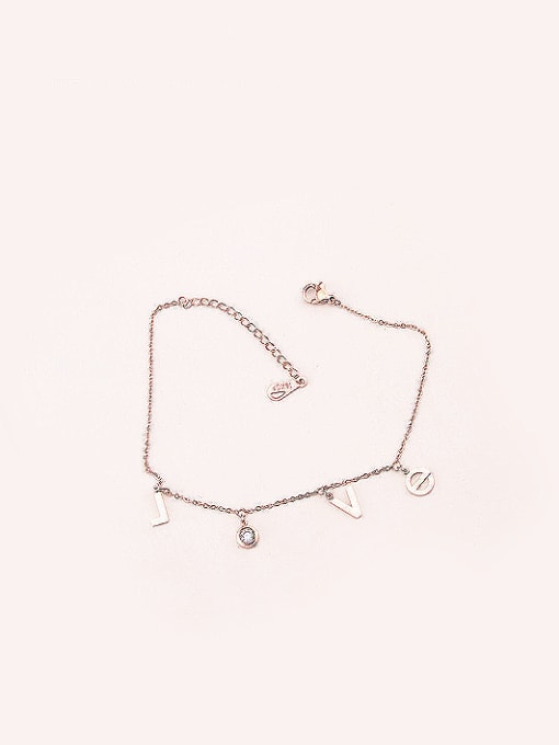 GROSE Love Letter Accessories Simple Anklet 0