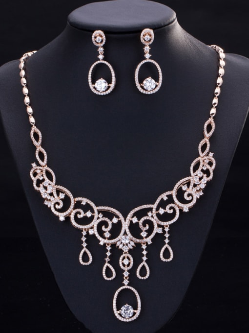 L.WIN Noble Bridal Accessory Two Pieces Jewelry Set 2