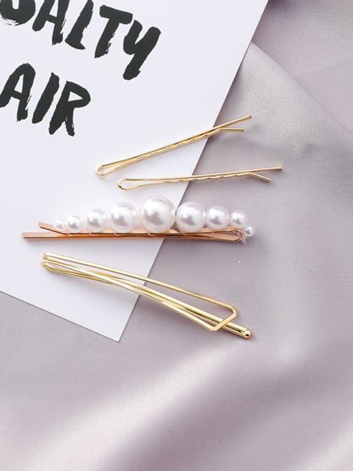 12#10175 Alloy With New retro pearl hairpin Hair Pins