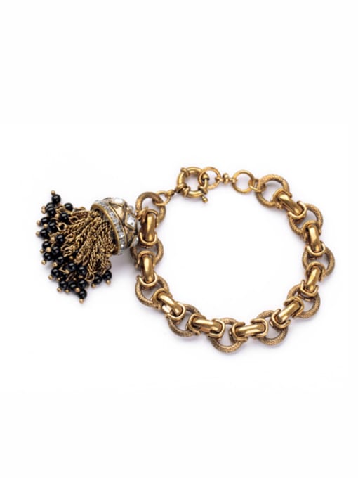 KM Retro Temperament Tassel Alloy Bracelet 0