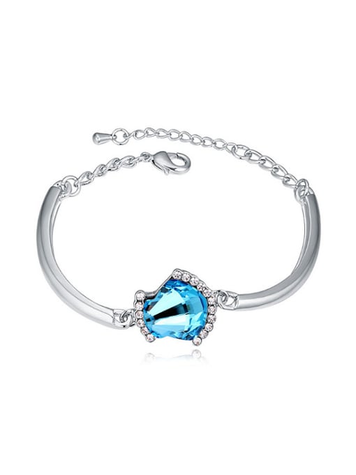 blue Simple Shell-shaped austrian Crystal Alloy Bracelet