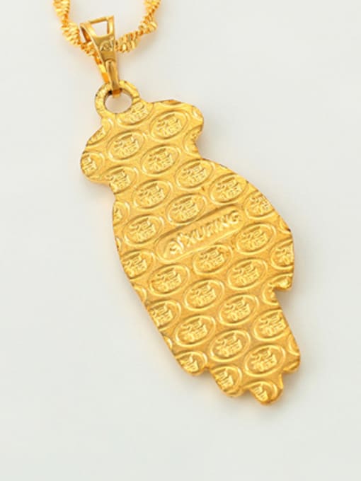 XP Personalized Gold Plated Palm Pendant 2