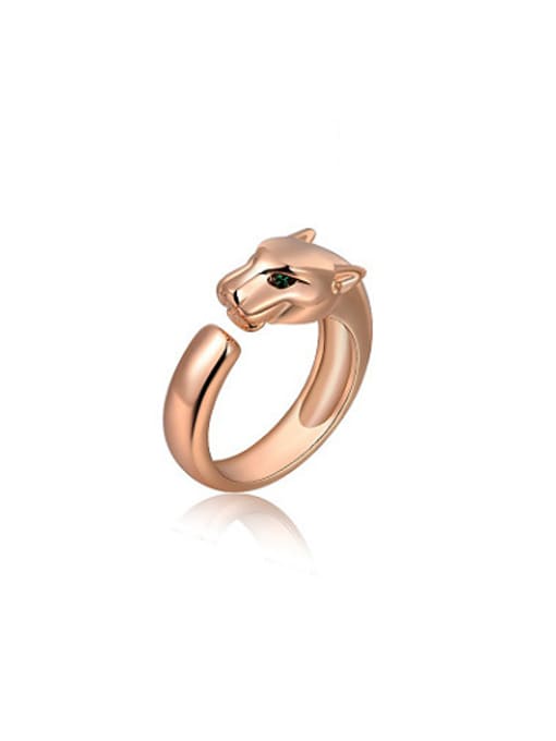 Ronaldo Fashion Cheetah Shaped Austria Crystal Ring 0