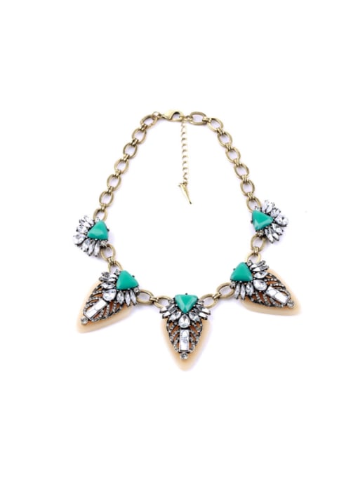 KM Luxury Triangle Pendant Ladies Necklace 0