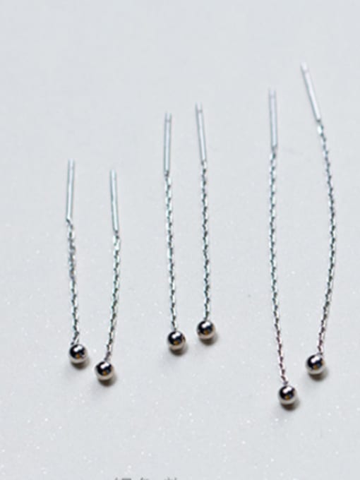 Rosh Sterling silver minimalist  light bead  beanie ear line 3