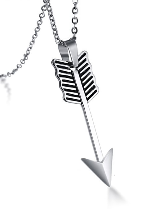 CONG Exquisite Arrow Shaped Stainless Steel Pendant 0