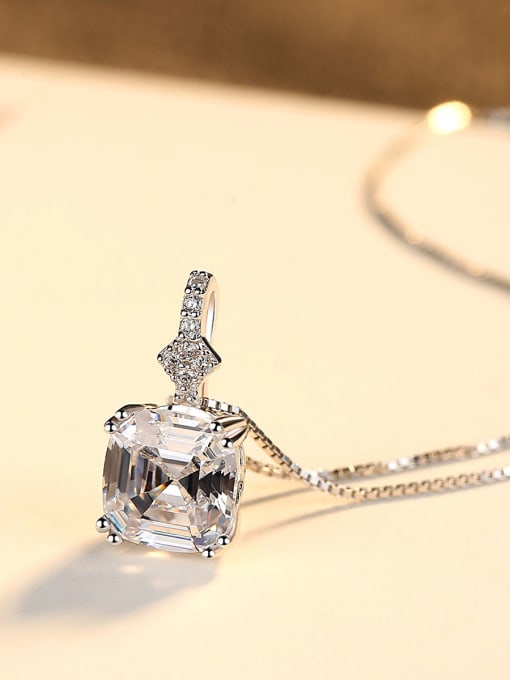 CCUI Sterling silver shining semi-precious stones necklace 2