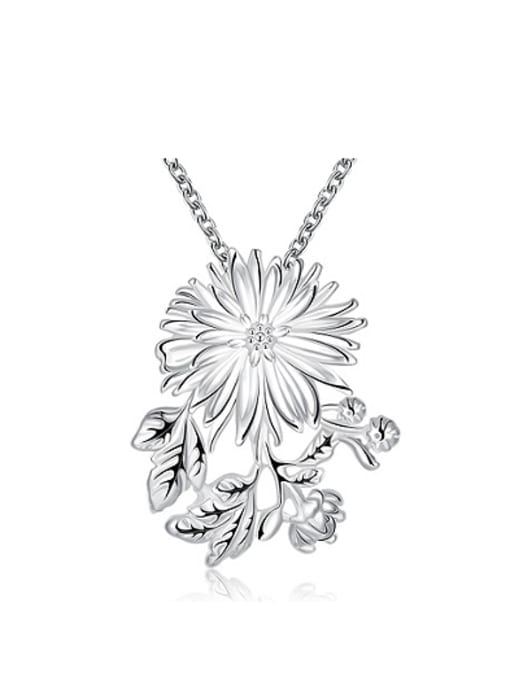 OUXI Fashion Chrysanthemum Flower Women Necklace