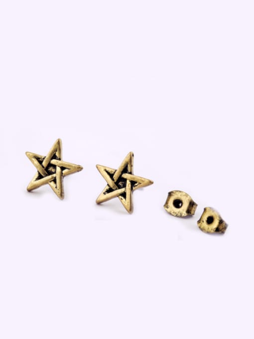 KM Alloy Gold Plated Star stud Earring 3