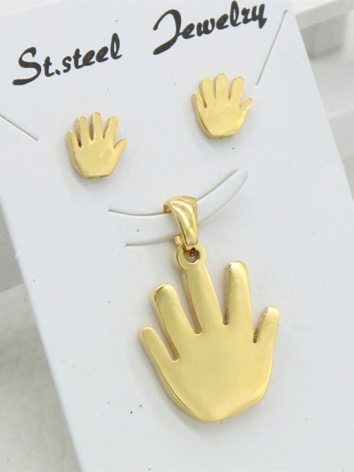 XIN DAI Golden Palm Fingers Stainless Steel Set 0