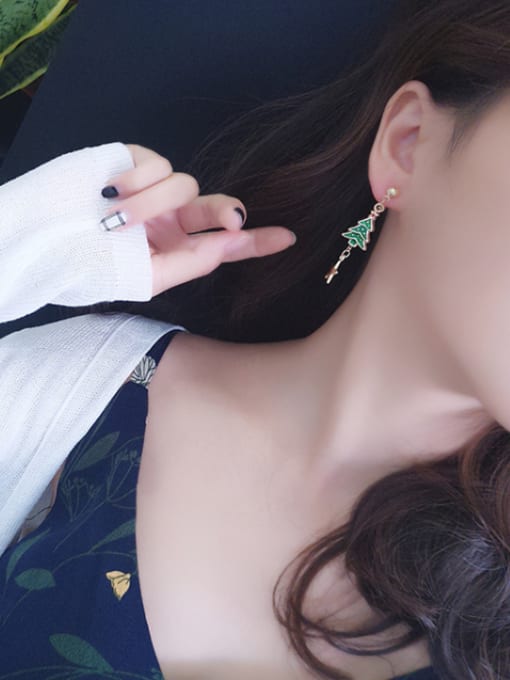 Girlhood Alloy With  Rose Gold Plated Fashion Irregular Threader Earrings 3