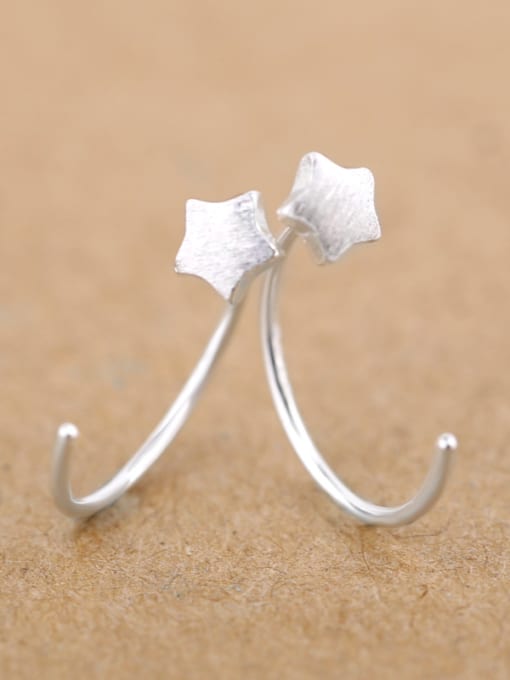 Peng Yuan Simple Five-pointed Star cuff earring 2