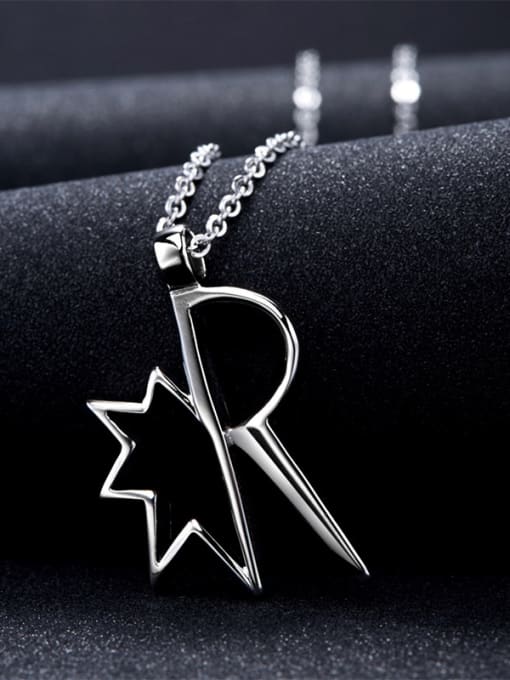 Ronaldo Trendy Geometric Shaped Stainless Steel Necklace 1