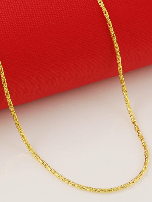 Yi Heng Da Elegant 24K Gold Plated Geometric Shaped Copper Necklace 1