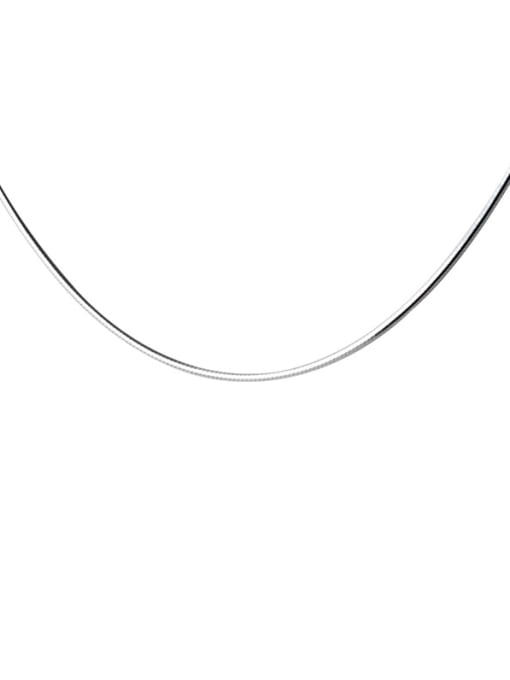 Rosh 925 Sterling Silver With Platinum Plated Simplistic Chains 4