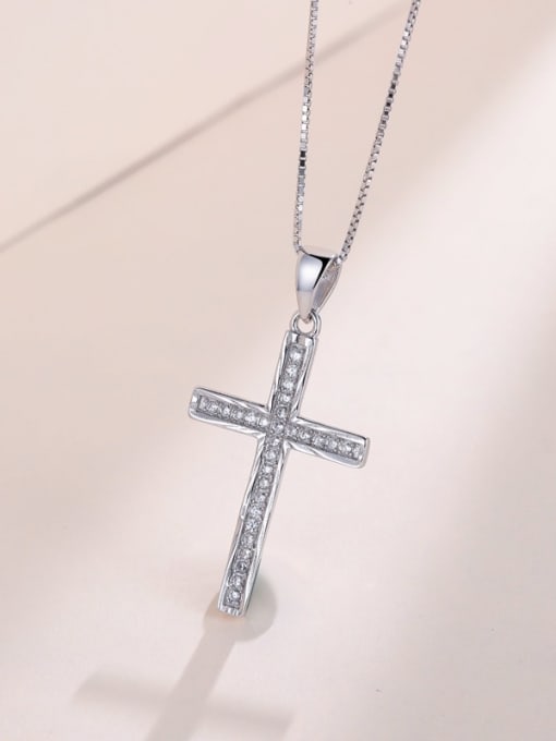 One Silver Cross Shaped Pendant 0