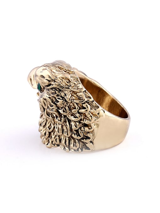 Wei Jia Personalized Exaggerated Eagle Gold Plated Ring 2