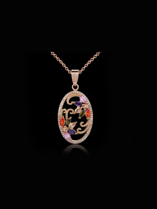 L.WIN Oval Shaped Beautiful Necklace 0