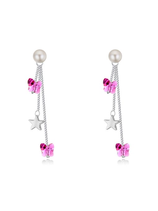 QIANZI Fashion Butterfly austrian Crystals Star Alloy Drop Earrings 0