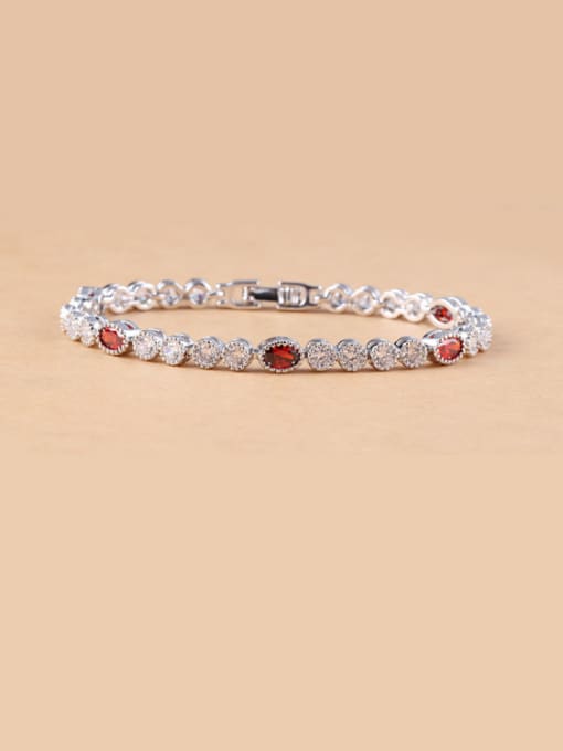 Qing Xing Simple Exquisite Temperament  Birthday Gift AAA Zircon Bracelet,