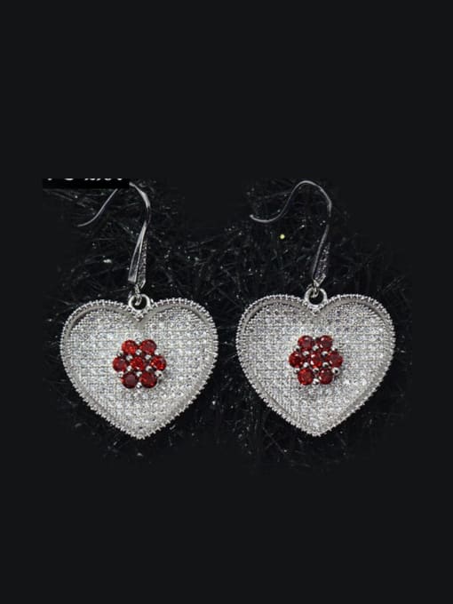 L.WIN Lovely Heart-shape Drop hook earring 0