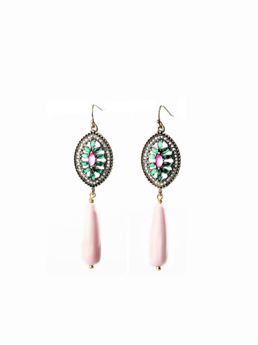 KM Alloy Retro Artificial  Stones drop earring 0