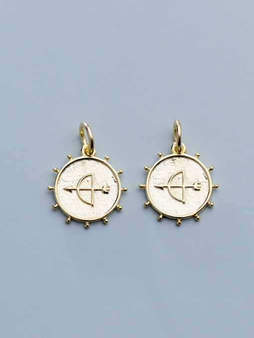 FAN 925 Sterling Silver With Smooth Simplistic Round Charms 4