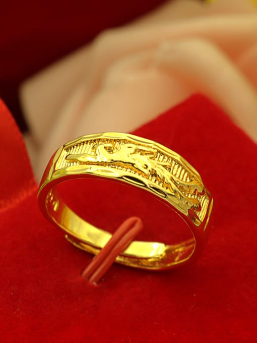 Phoenix Gold Plated Dragon Pattern Ring